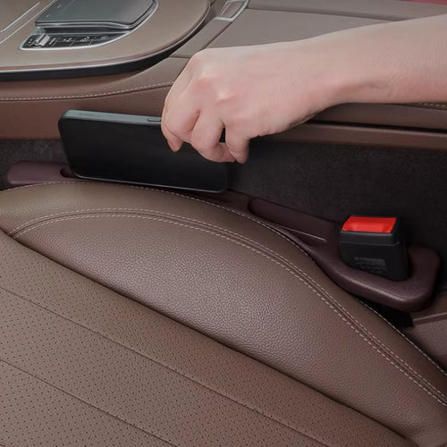 2 adet Araba Koltuğu Boşluğu Dolgu Organizatör Pu Su Geçirmez Araba Koltuğu Boşluğu Fiş Şerit 2 Oluklu Koltuk Boşluğu Depolama Oto İç Aksesuar