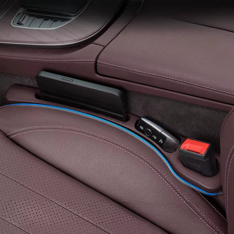 2 adet Araba Koltuğu Boşluğu Dolgu Organizatör Pu Su Geçirmez Araba Koltuğu Boşluğu Fiş Şerit 2 Oluklu Koltuk Boşluğu Depolama Oto İç Aksesuar