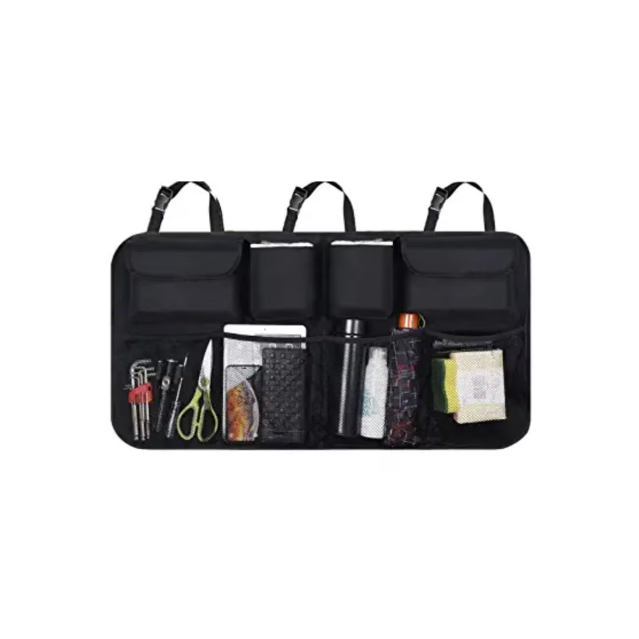 Araba Araç Ici Oto Bagaj Düzenleyici Organizer Çanta 8 Cepli Bölmeli Eşya Çantası